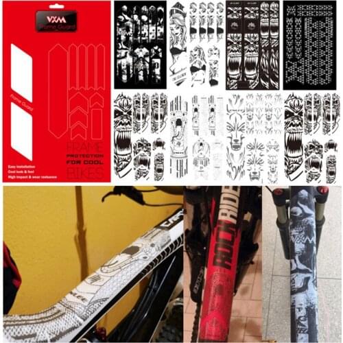 3D MTB Mountain Bike Scratch-Resistant Protect Frame Protector Removeable Sticker Road Bicycle Paster Guard Cover For YT Capra
