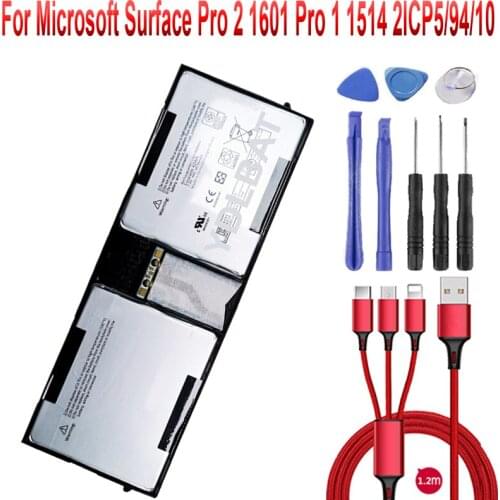 7XINbox 42Wh 7.4V P21GU9 Laptop Battery For Microsoft Surface Pro 2 1601 Pro 1 1514 2ICP5/94/10