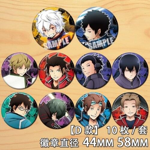 Anime World Trigger Kuga Yuma Figure 6863 Badge Round Brooch Pin Gifts Kids Collection Toy