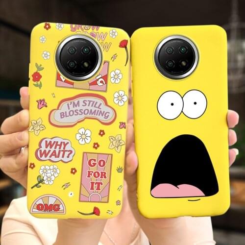Cartoon Phone Case For Xiaomi Redmi Note 9 5G Case Candy Color Camera Protection Silicone Cover For Redmi Note9 M2007J22C Bumper
