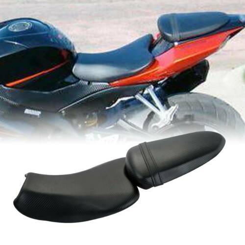 Motorcycle Black Front Rear Driver Passenger Seat Cushion For Suzuki GSXR GSX-R 1000 07 08