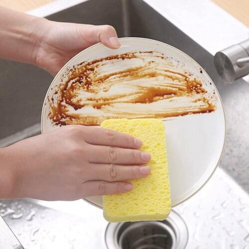 Justdolife Cleaning Scrub Sponge Non-Scratch Water Absorbent Scrub Sponge Dish Scrubber Dishwashing Sponge Pad Cleaning Tools