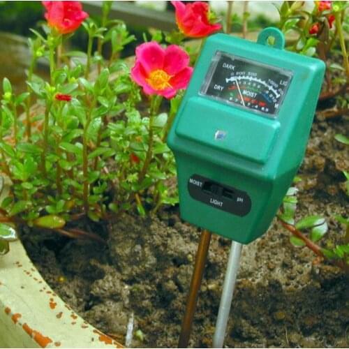 DHL 20PCS 3 in 1 PH Tester Soil Water Moisture Light Test Meter for Garden Plant Flower SN1077
