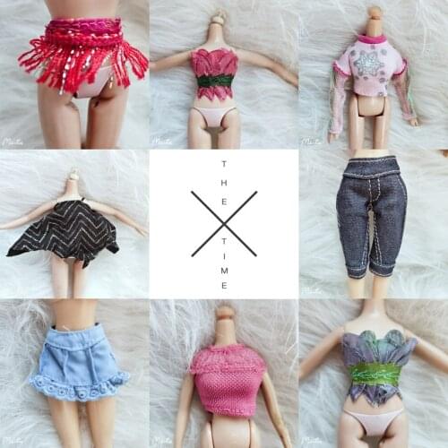 Quality Monstering High Doll Dressing Soft Casual Wear Handmade Clothes Outfit Doll Clothing Set Girl Playing House Toys b4