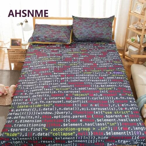 AHSNME Customizable Pattern Bedding Kit Program Graphics C Language Cover Cover Computer Program Number Quilt Cover