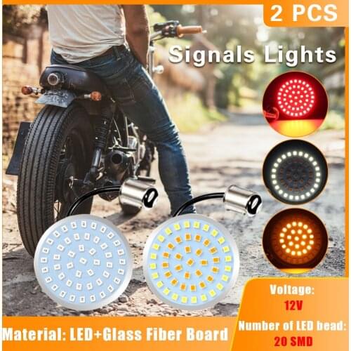 Small Turn Signals LED Lights Unique Parts Portable Car Ornaments for Harley Dyna 2012-2017 Motorcycle Brake Lamps