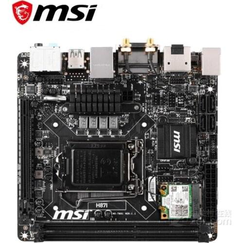 For MSI H87I Motherboard LGA 1150 DDR3 For Intel H87 H87M Desktop Mainboard SATA III USB3.0 PCI-E X16 3.0 Used