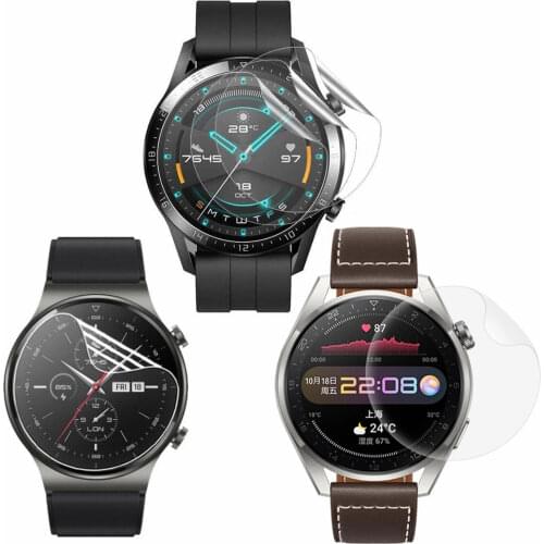 Soft TPU (No Glass Protective Film For Huawei Honor Watch GT/Magic 2 Screen Protector Cover GT2 Pro Magic2 Smartwatch Protection
