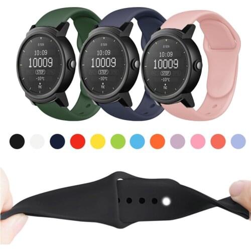 20mm 22mm Soft Silicone Watch Strap Band For Ticwatch 2/Ticwatch E Replacement Sport Bracelet