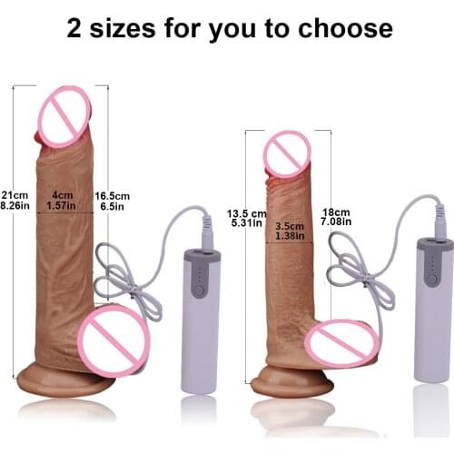 Soft Skin Feeling Vibrator Realistic Dildo Soft Silicone Huge Big Penis Strapon Suction Cup Dildo Penis Adult Sex Toys for Woman