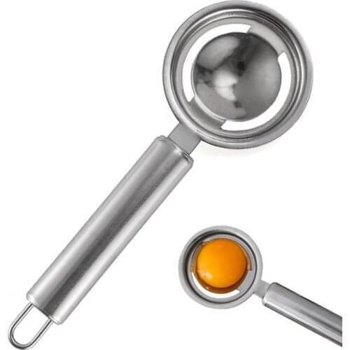 Stainless Steel Egg Yolk Separator Household Egg Divider Kitchen Cooking Egg Tool Filter Egg Separator Kitchen Accessories