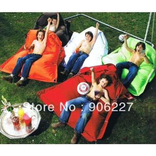 The original !! outdoor buggle up assorted color beanbag chair, camping sports bean bags - free shipping