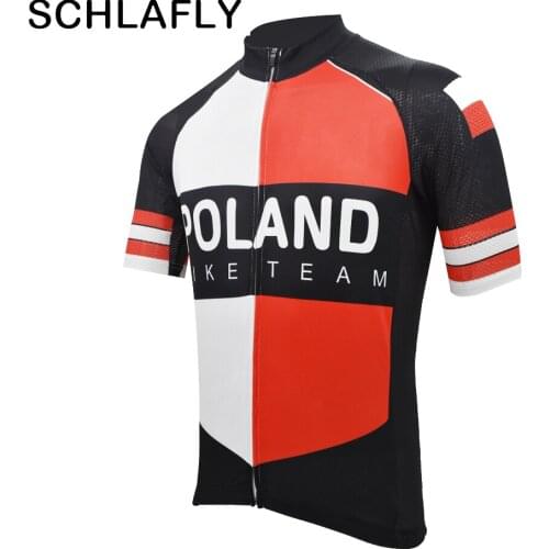 Poland bike team cycling jersey short sleeve summer bike wear jersey road jersey cycling clothing bicycle clothes schlafly