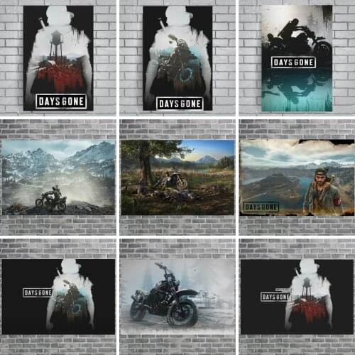 Days Gone Game Poster Japanese Anime Posters prints Canvas Painting Wall Decor Live Room Wall Sticker Home Decoration Painting