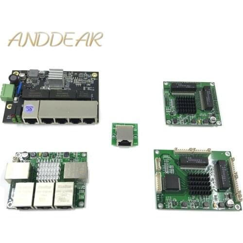 Industrial Ethernet Switch Module 5 Ports Unmanaged10/100/1000mbps PCBA board OEM Auto-sensing Ports PCBA board OEM Motherboard