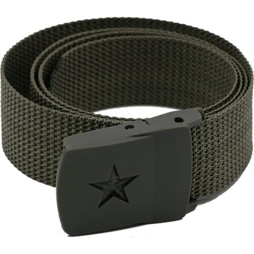 Men Women tactical belt Waist Belt Unisex Slim Smooth Automatic Buckled Nylon Belts Waistbandve