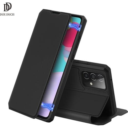 For Samsung Galaxy A52 5G DUX DUCIS Skin X Series Luxury Leather Wallet Case Flip Case Magnetic Closure Super Soft card slot