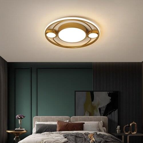Nordic style ceiling lamp LED round bedroom lamp modern simple creative personalized living room dining room study lamp