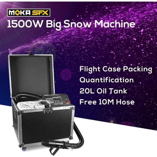 Super Snow Machine Christmas Dmx Snow Machine Stage Indoor Snowflake Machine for Big Event Party Show with Wheeled Road Case