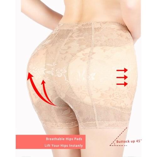 Hip Enhancer Panties Fake Buttock Butt Lifter Up Underwear for Women Crossdresser 2 Removable Pads Shorts Trainer Shaper