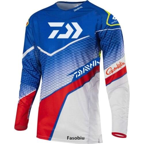 Daiwa Breathable Fishing Clothing Men Anti-mosquito Anti-UV Sun Protection Fishing Shirts Quick Dry Outdoor Fishing Clothes 878