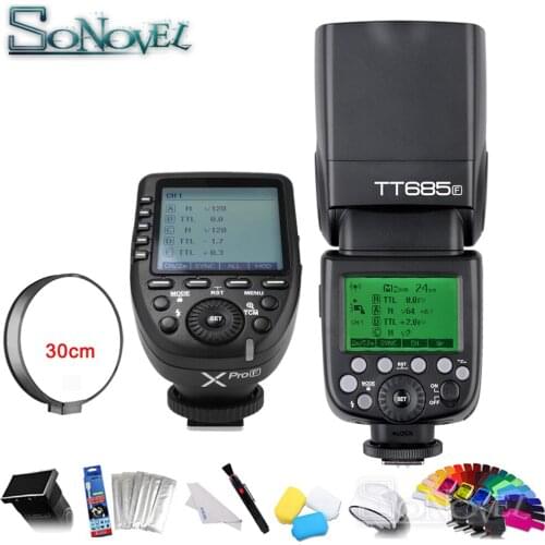 Godox TT685F Camera flash 2.4G HSS TTL GN60 Flash Speedlite+ Xpro-F Trigger Transmitter for Fujifilm Fuji X-Pro2/X-T20/X-T1/X-T2