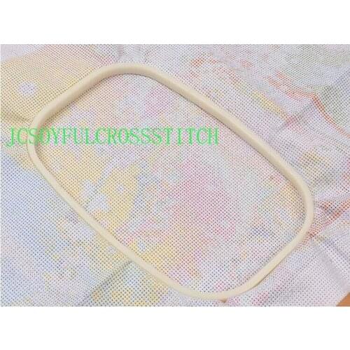 YZ 18x26cm 1pcs small adjustable plastic hoop square embroidery for cross stitch set handcraft DIY handmade needlework craft