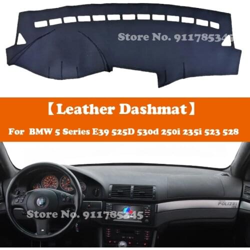 Suede Leather Dashmat Car-Styling Dashboard Cover Pad Sunshade For BMW 5 Series E39 525D 530d 250i 235i 523 528 1996-2003