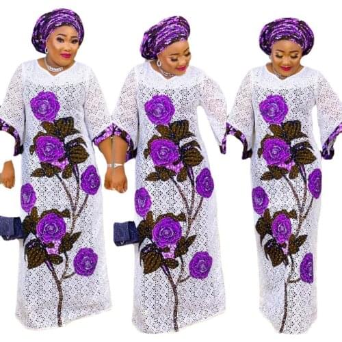 2021 New Fashion African Dresses for Women Fashion Classic African Women Clothing Dashiki Free Size Print Loose Long Dress