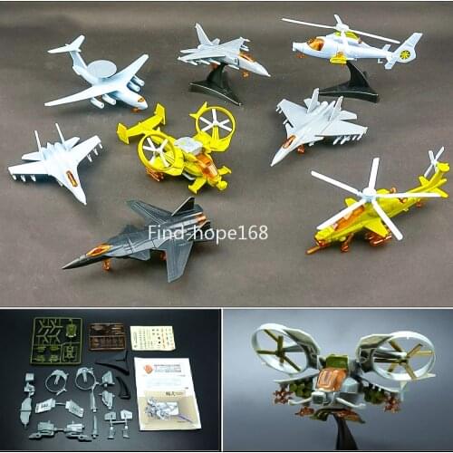 4D Various Helicopter Aircraft Plane Assembly Model Puzzle Building Figure Action 1:165