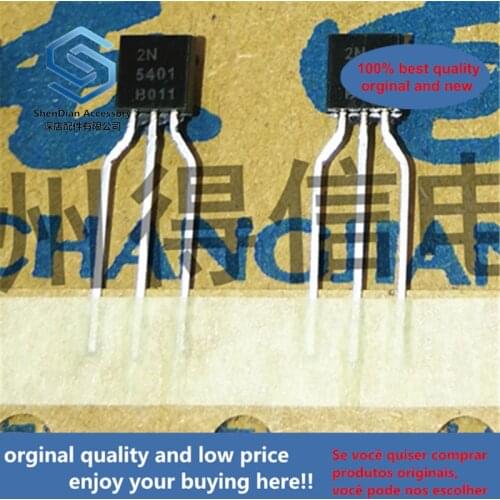 50pcs 100% orginal new 2N5401B 5401 Copper feet triode TO-92 real photo