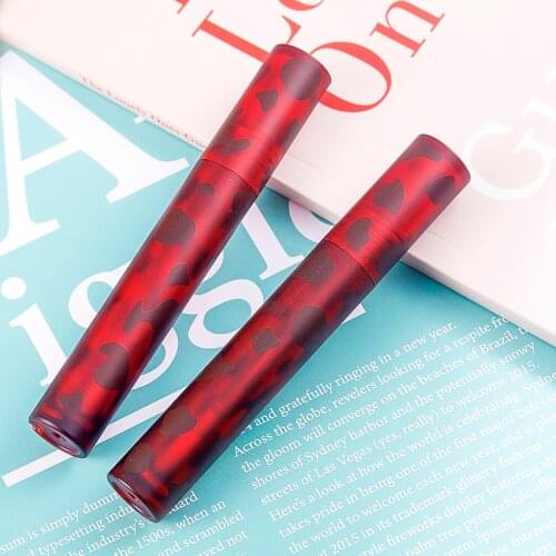 50pcs 4ml Red Round Empty Lip Gloss Tube DIY Lip Balm Tube Plastic Lipstick Containers Cosmetic Container Bottle With Cap