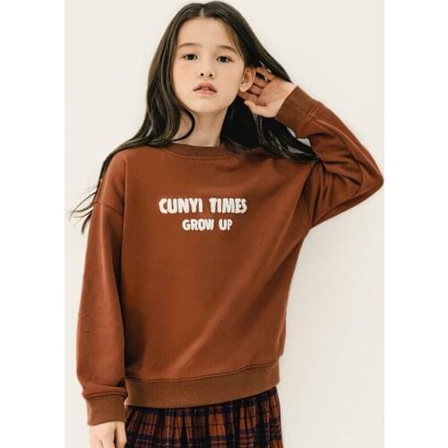 5-12 years children clothes girl Autumn pullover top girl long sleeve letter shirt sweater toddler girl fall clothes 2020 blouse
