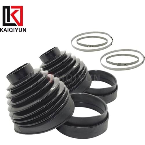 For LR3 LR4 Discovery 3 4 Range Rover 2 Pcs Front Air Suspension Boot Dust Covers ​W/ 4 Rings Sport RBG500010 RNB501580 2005-201