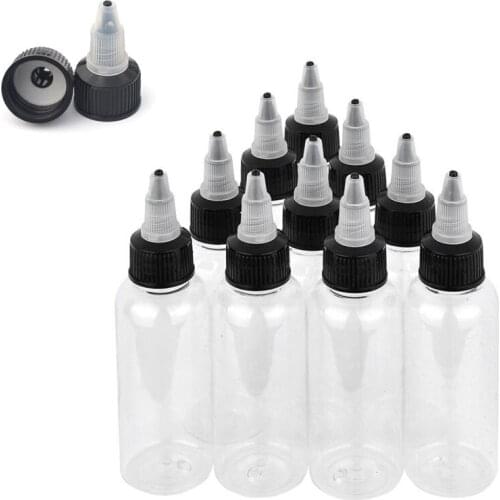 1000Pcs 30ml 60ml 100ml 120ml Plastic PET E juice Liquid Dropper Capacity Bottles Twist Top Cap Bottle for Tattoo Pigment Ink