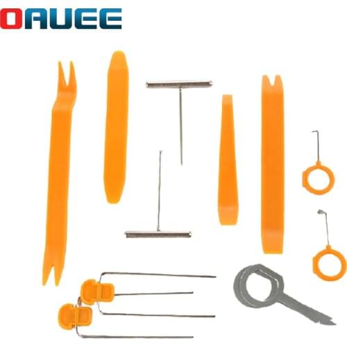 12PCS Car Radio Door Clip Panel Trim Dash Audio Removal Open Installer Pry Tool for Auto Vehicle for BMW Audio Removal Pry