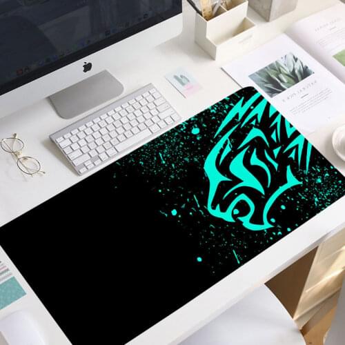 Red Leopard-Excovip Extra Long Large XL Gaming Desk Mat Smooth Surface Non-Slip Rubber Mouse Pad Mat with Designs Gamer mousepad