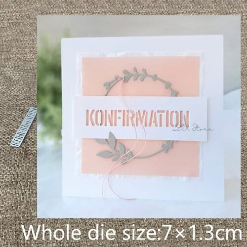 New Design Craft Metal stencil mold Cutting Dies German confirmation scrapbook die cuts Album Paper Card Craft Embossing