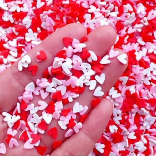 100g Miniature Faux Chocolate Sprinkles Dragee Sweet Deco Dollhouse Heart Sprinkles Resin Filling DIY Kawaii Sweet Deco