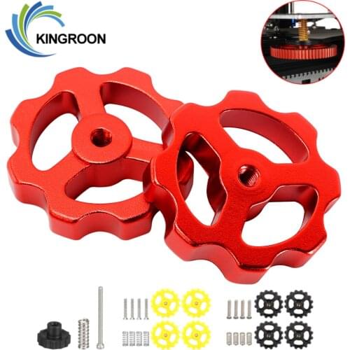 KINGROON 4Sets M3 M4 Screw Nuts Heat Bed Leveling Spring Knob Parts 3D Printer Print Platform Screw Calibration Leveling Modules