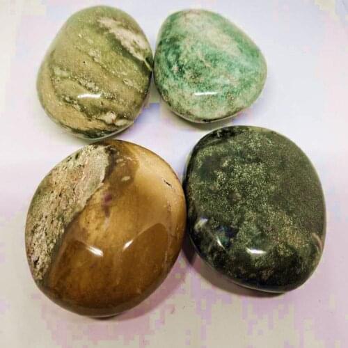 Natural stones sea jasper palm stones playthings small stones and crystals healing crystal