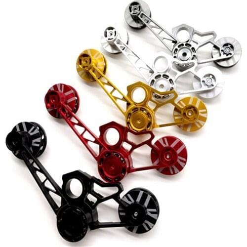 Folding Bike Derailleur Shifter Tensioner For Brompton CNC Aluminum Alloy 2 3 6 Speed Rear Dial Chain Pulley Jockey Roller