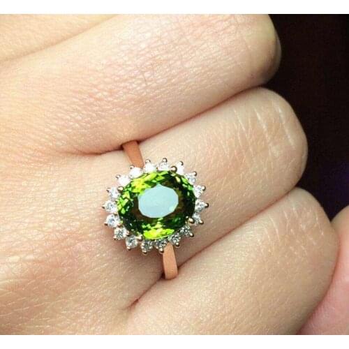 Princess Diana William Kate Middletons 3ct Green Sapphire Engagement rings finger Luxury 925 Sterling Silver Rings for Women