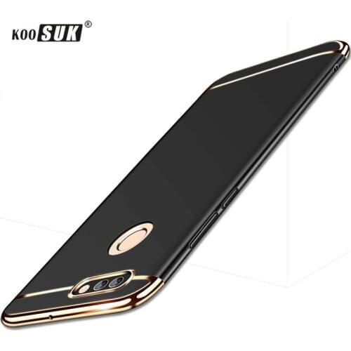 3 in 1 Shockproof Case For Huawei Y6 Pro 2018 Back Cover Phone Case For Huawei Y6 Prime 2018 5.7inch Matte PC Hard Protector Bag