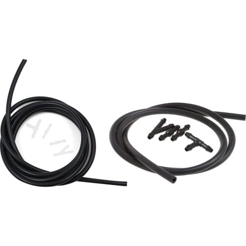 Windshield Washer Hose Kit, Universal Washer Fluid Hose with Hose Connector (2 Meters Length)