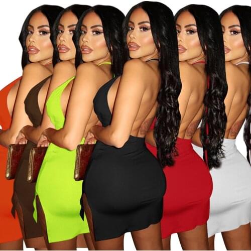 Somoshein S-2XL Summer Fashion Women Clothing Club Solid Color Lace Slim Sleeveless Mini Sexy Dress Wholesale Dropshopping