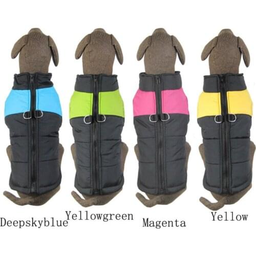 Pet Products Big Dog Supplies Nylon Double color stitching Cotton Winter warmth Vest Parkas Clothes