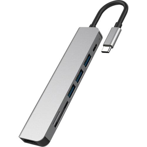 USB C Hub Expander Multi-Function Adapter with 4K HDMI Output USB 3.0 Compatible for Mac Pro/XPS Other Type C Laptops