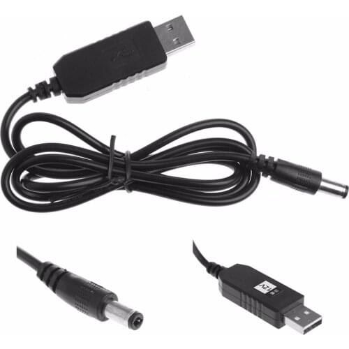 USB power boost line USB dc 5v to dc 12v 12v step up cable 2.1x5.5mm jack connector converter wire