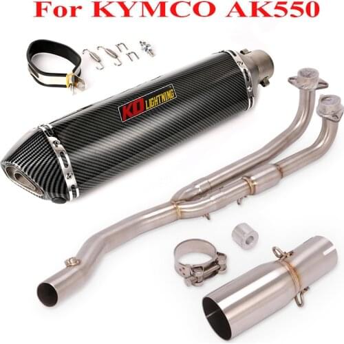 Motorcycle Exhaust System Muffler Connection Link Tube Link Pipe for kymco AK550